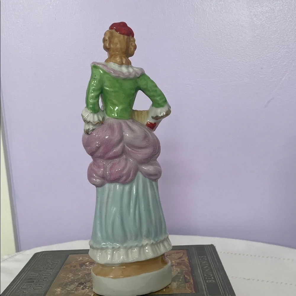 Vintage Porcelain Figurine with Accordion